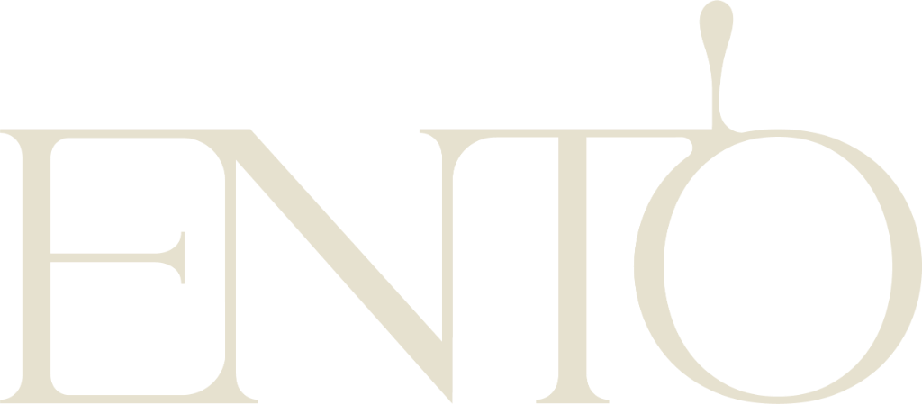 Cream wordmark on green